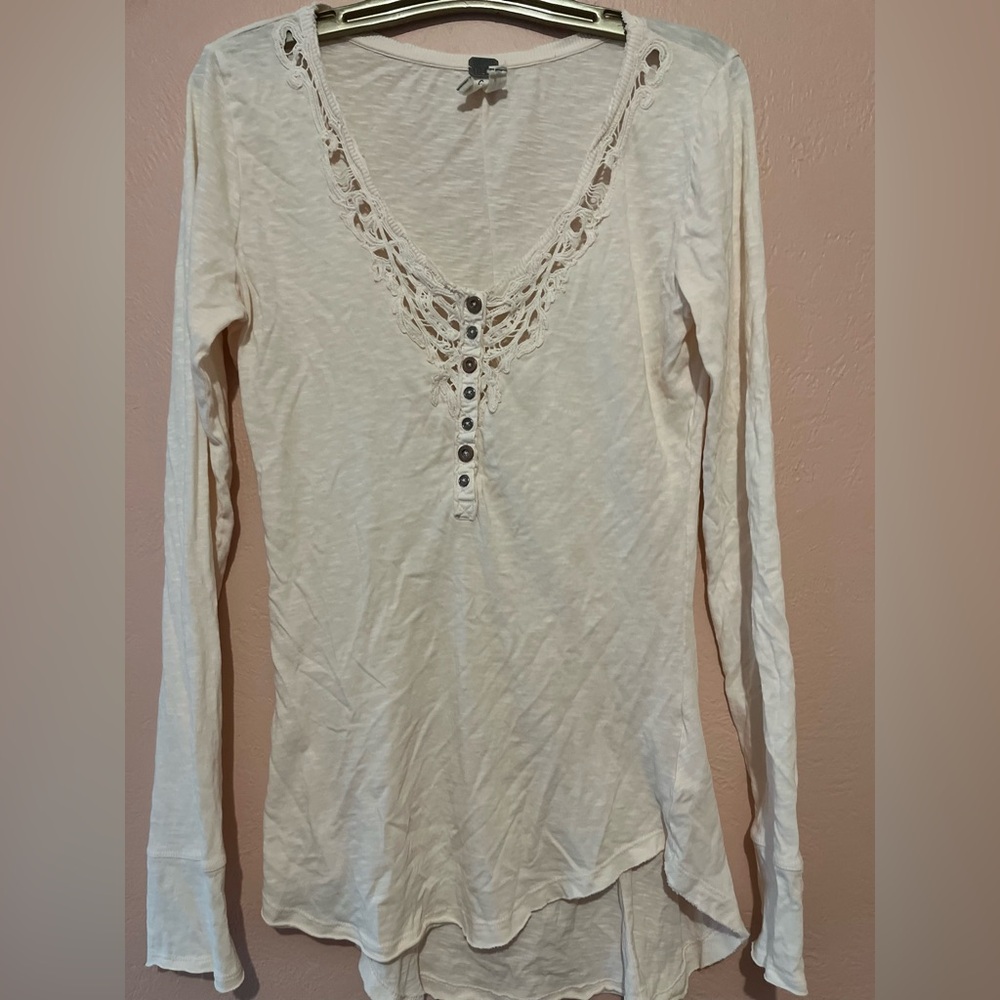 Free People Cotton Embroidered Button
Down